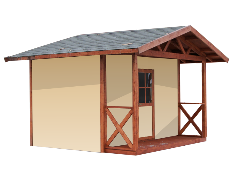 小屋暮らしに。パネルハウス3636DL